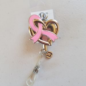 Laura Janelle Pink Heart Badge Reel